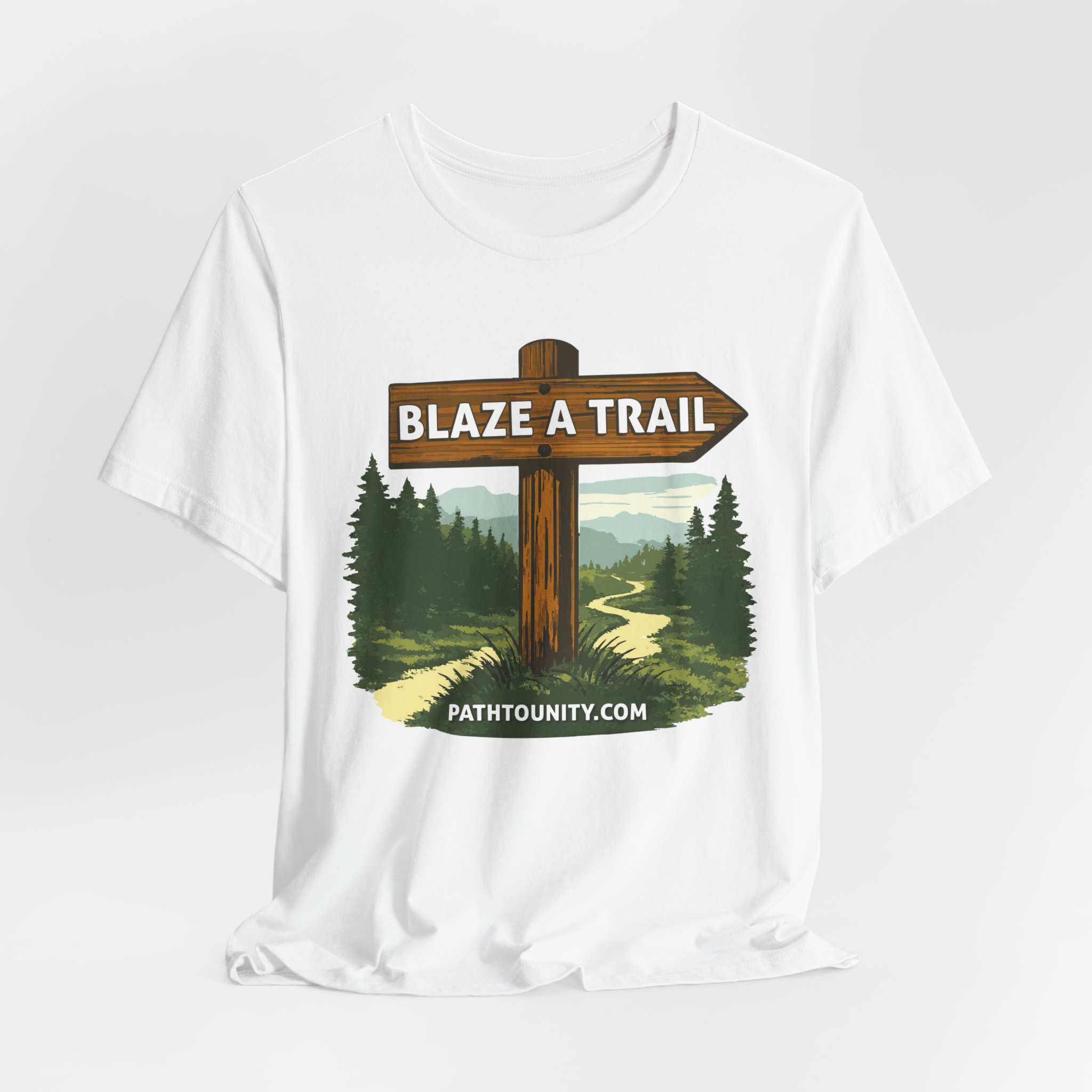 Path to Unity “Blaze a Trail” Trail Sign Tee - Image 5