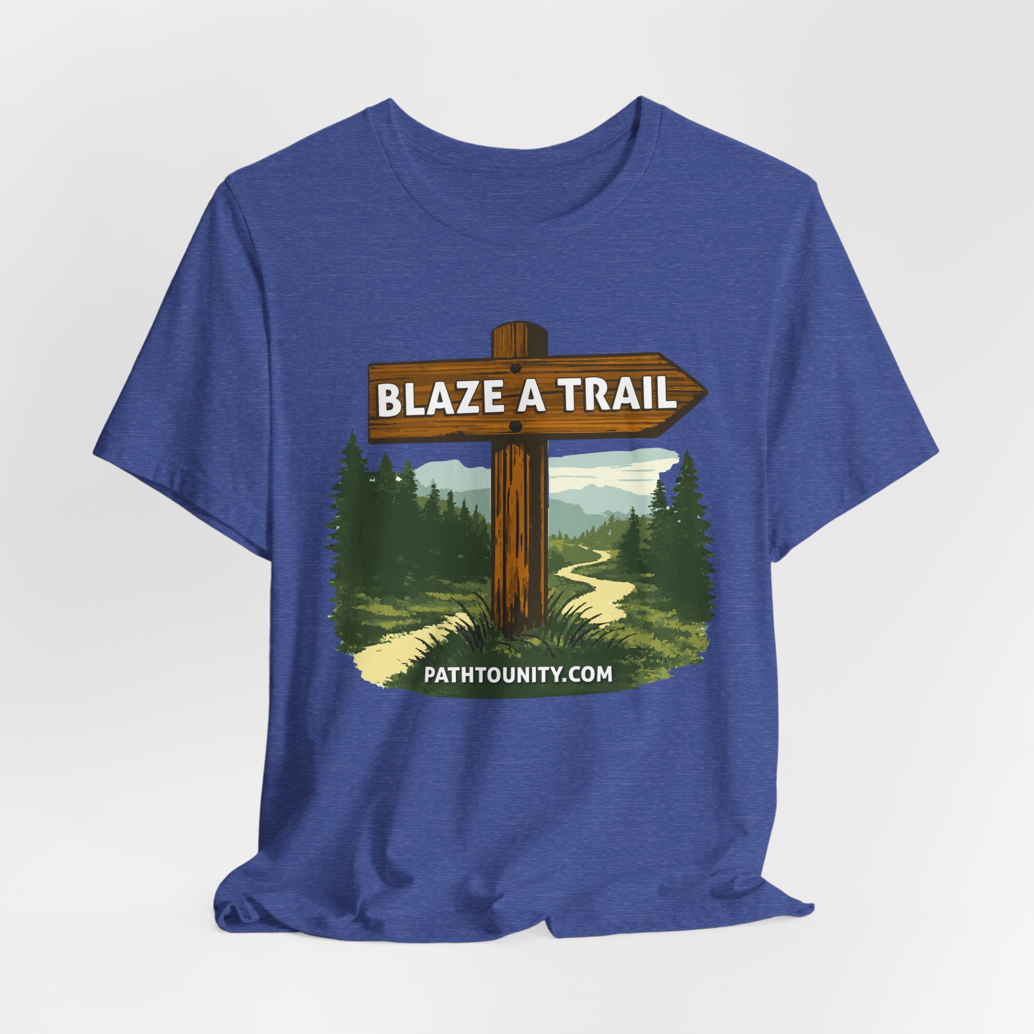 Path to Unity “Blaze a Trail” Trail Sign Tee - Image 26