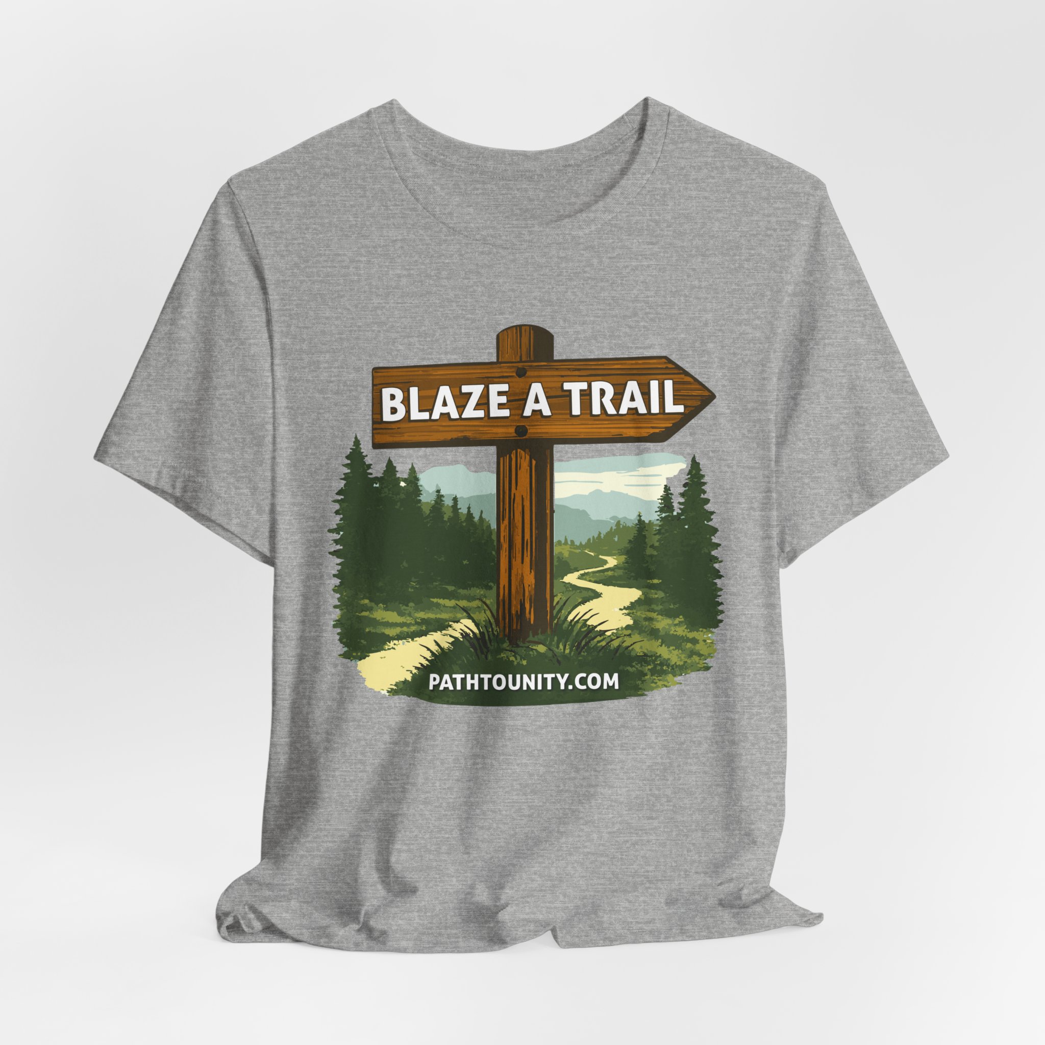 Path to Unity “Blaze a Trail” Trail Sign Tee - Image 20