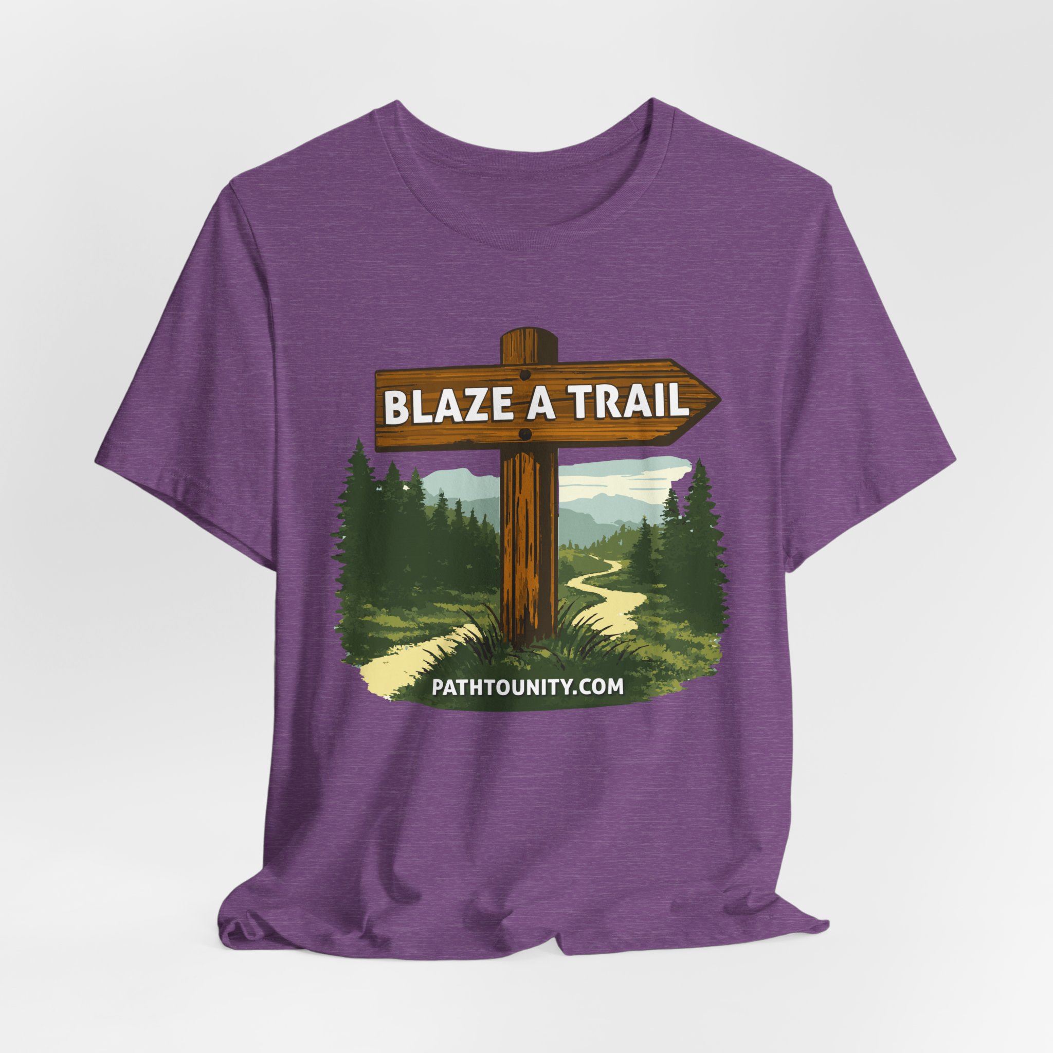 Path to Unity “Blaze a Trail” Trail Sign Tee - Image 29