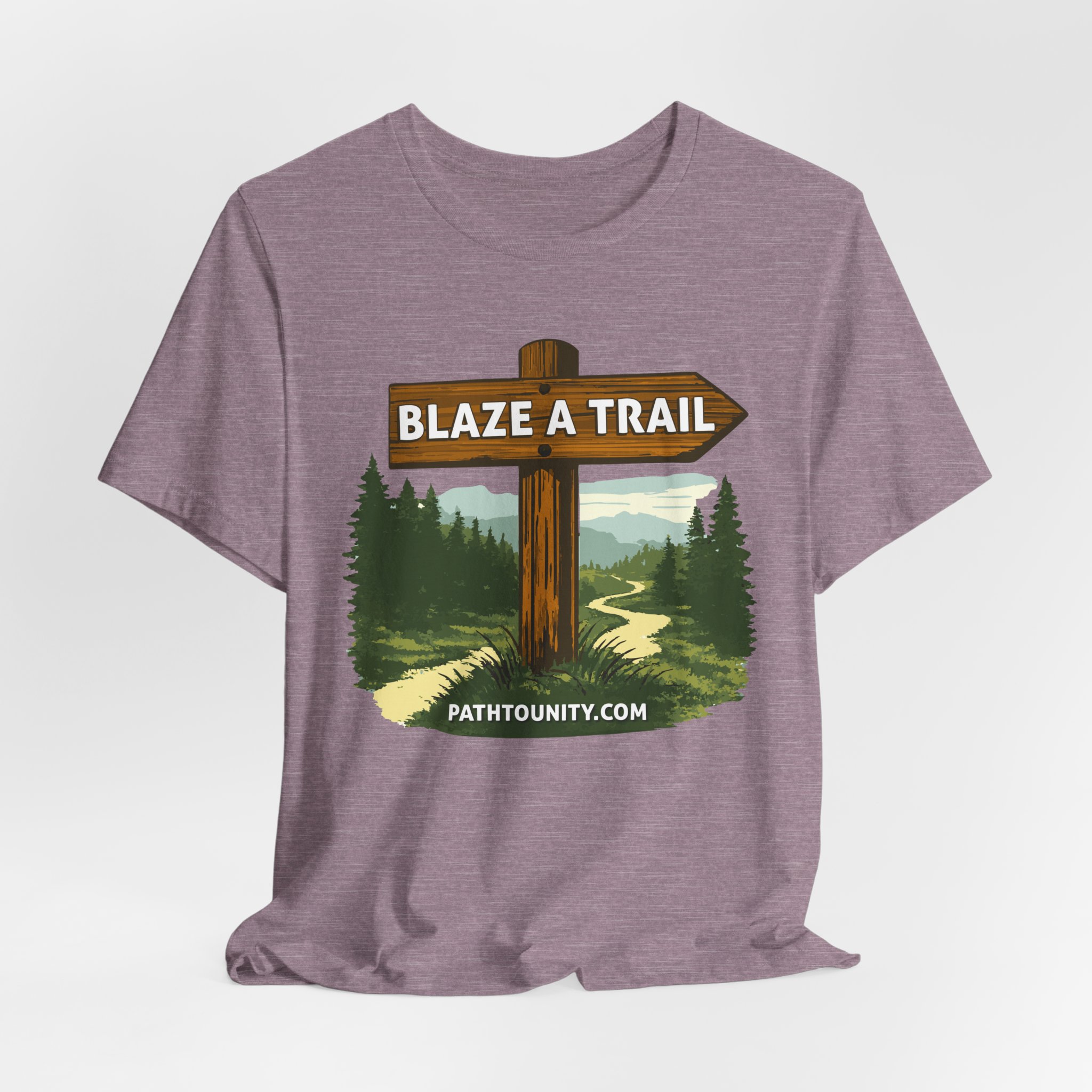 Path to Unity “Blaze a Trail” Trail Sign Tee - Image 35
