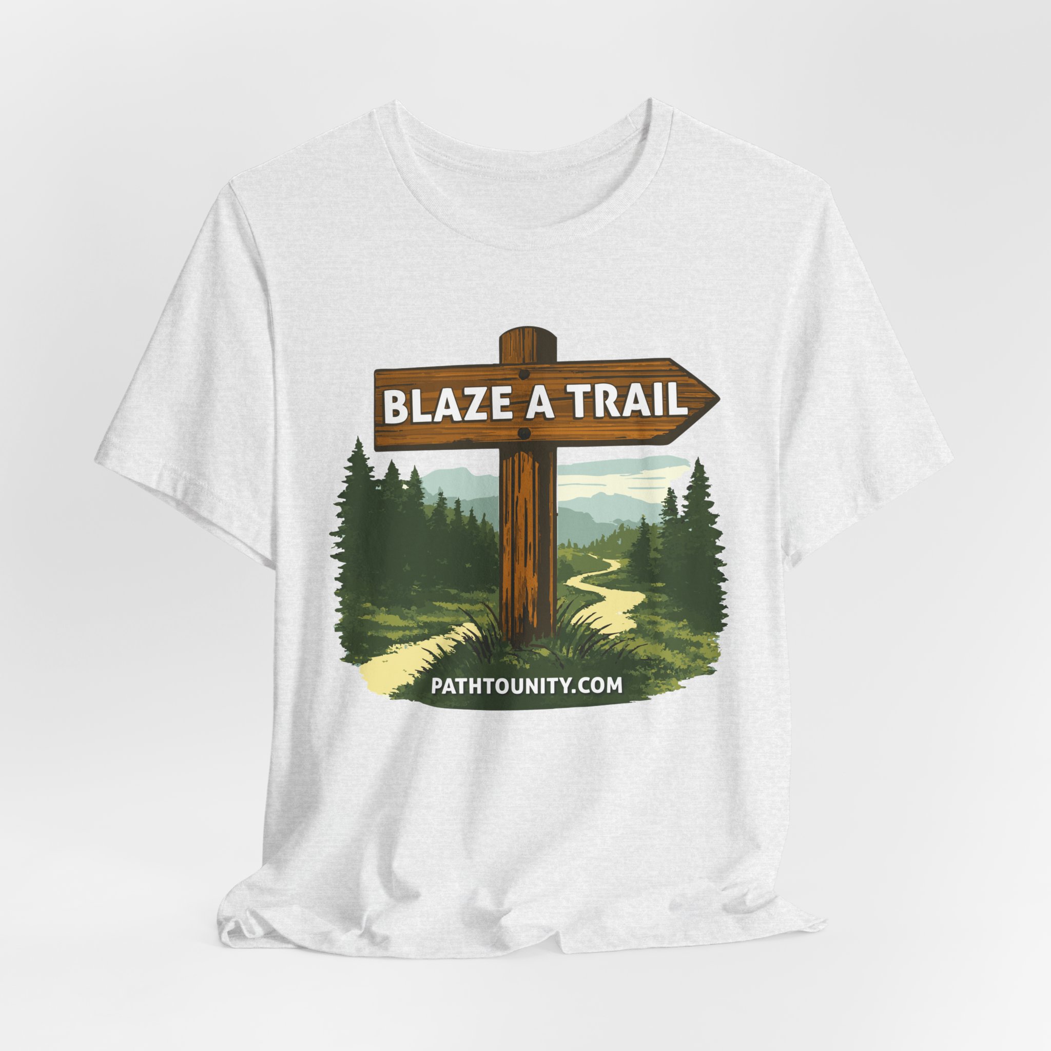 Path to Unity “Blaze a Trail” Trail Sign Tee - Image 8