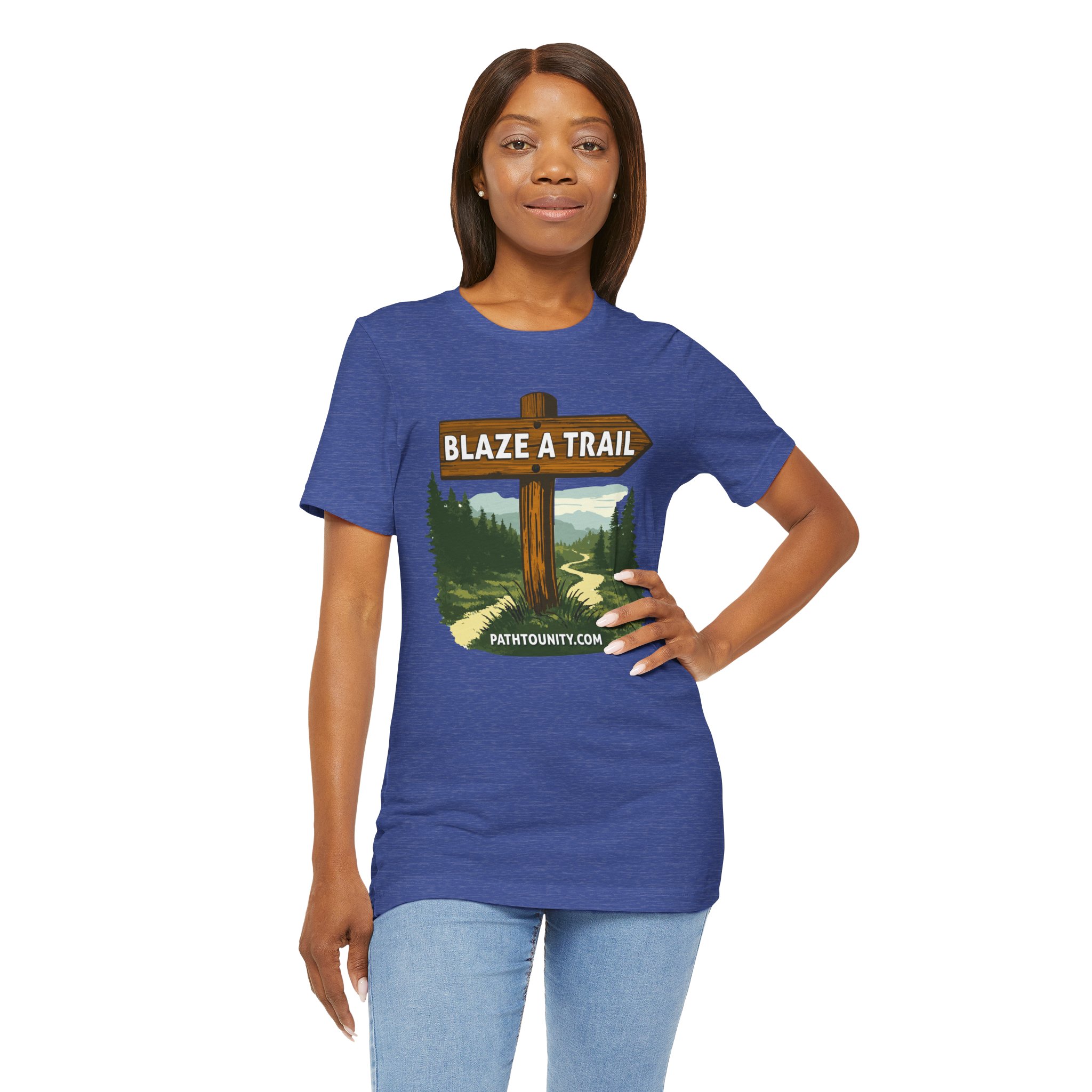 Path to Unity “Blaze a Trail” Trail Sign Tee - Image 25