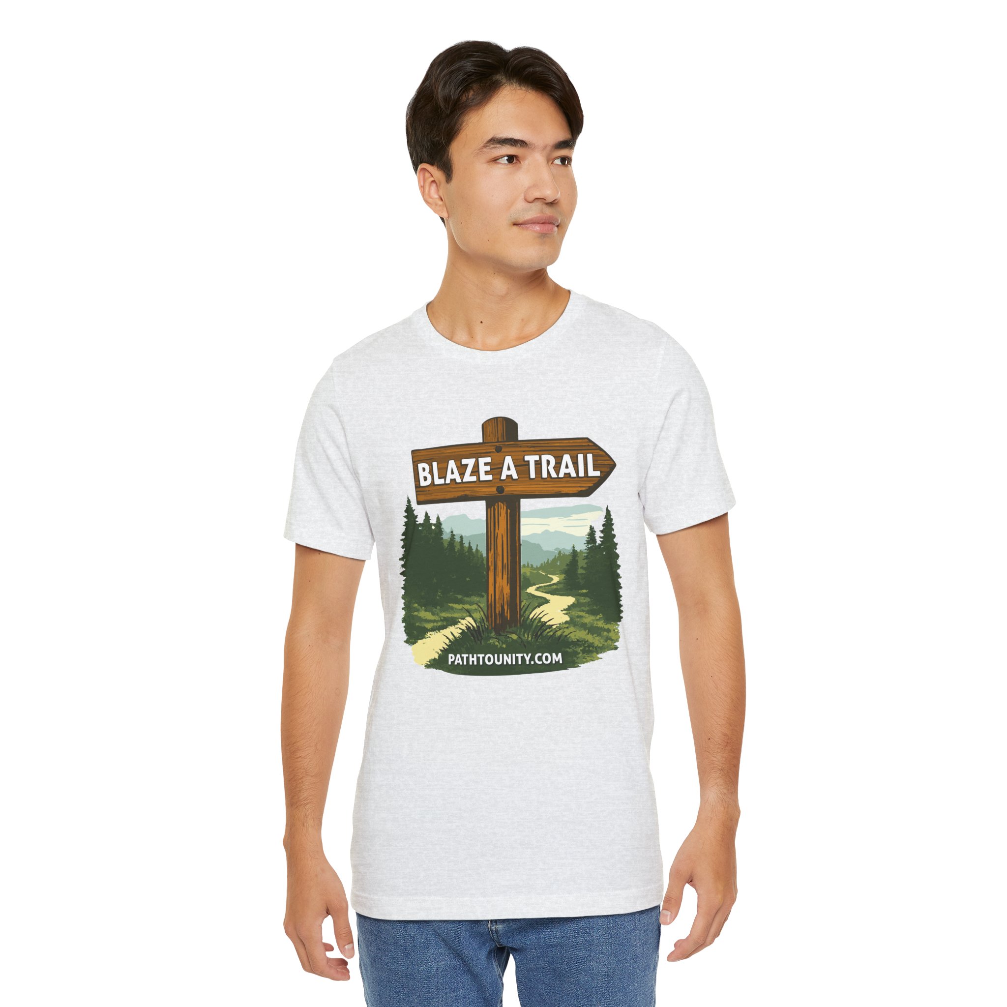 Path to Unity “Blaze a Trail” Trail Sign Tee - Image 7