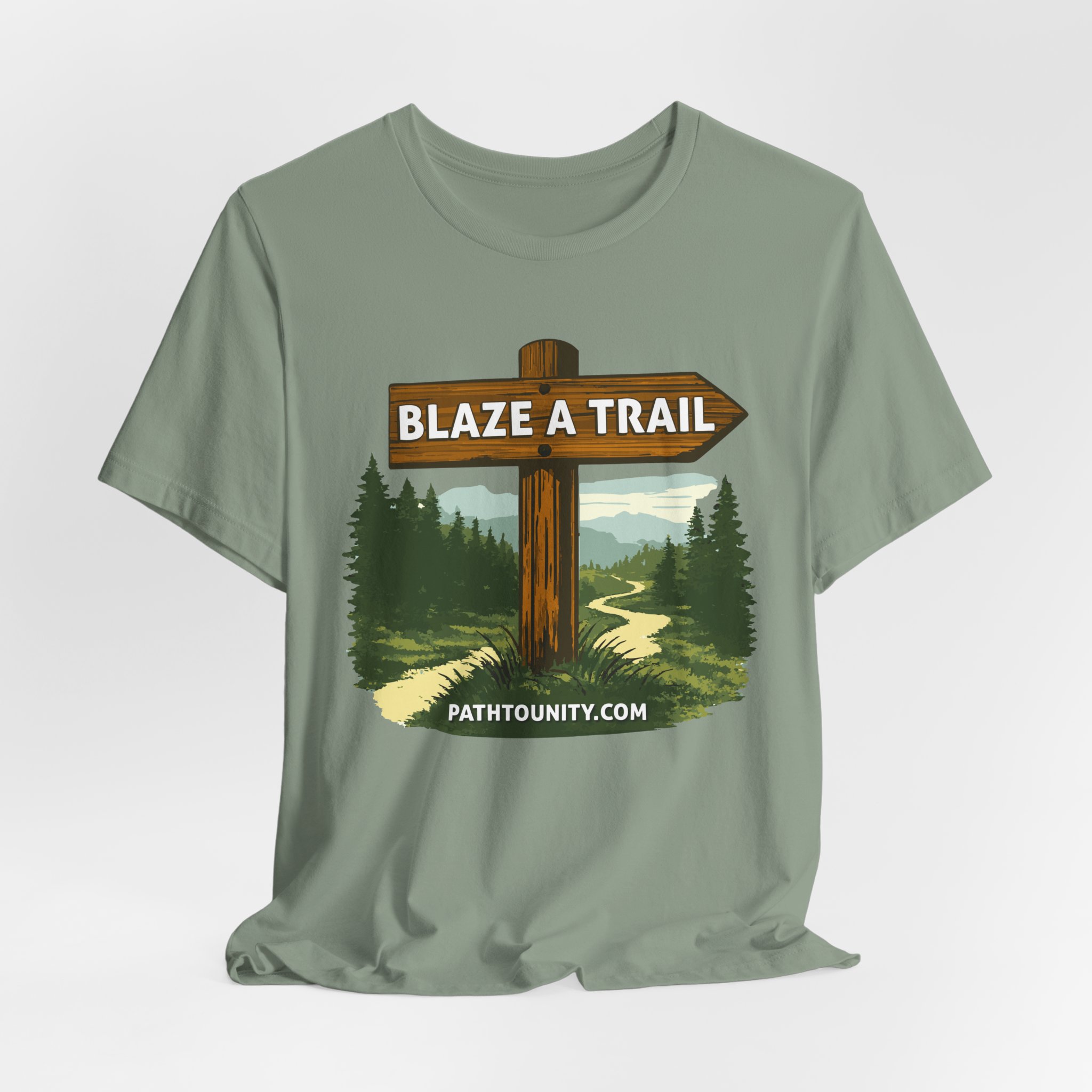 Path to Unity “Blaze a Trail” Trail Sign Tee - Image 2
