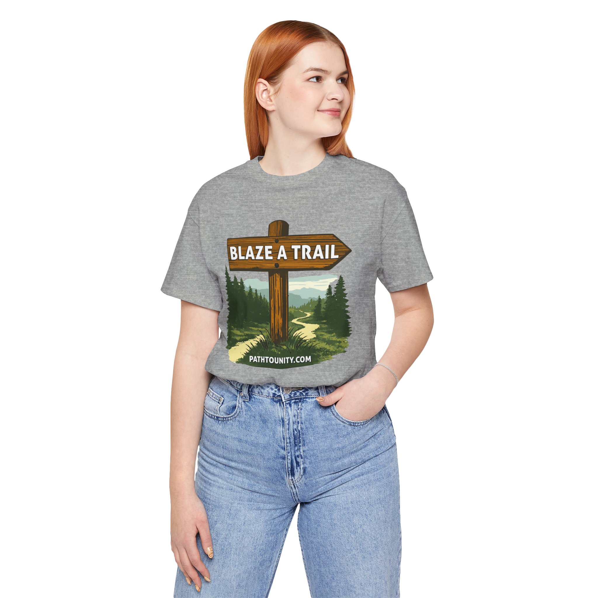 Path to Unity “Blaze a Trail” Trail Sign Tee - Image 19