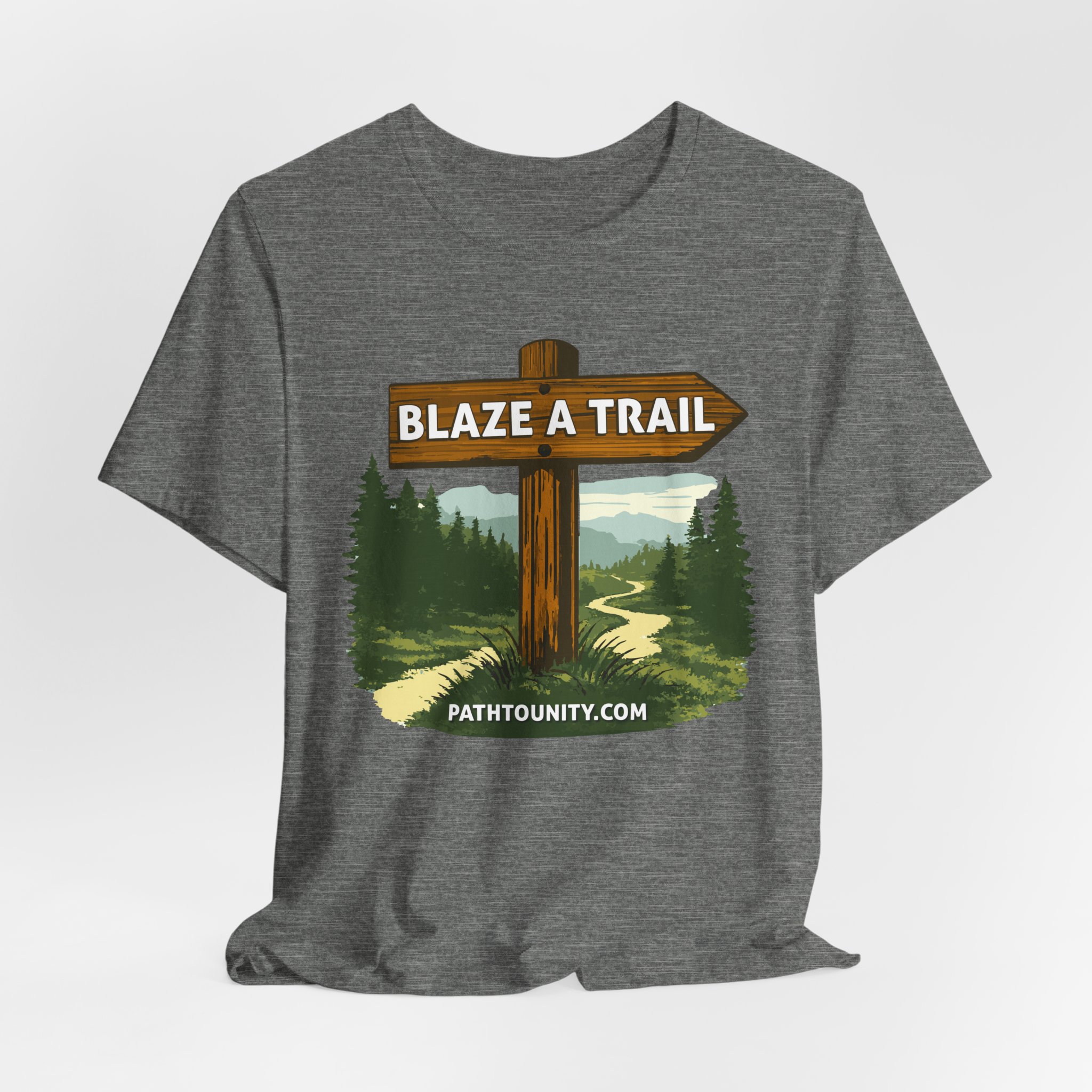 Path to Unity “Blaze a Trail” Trail Sign Tee - Image 11