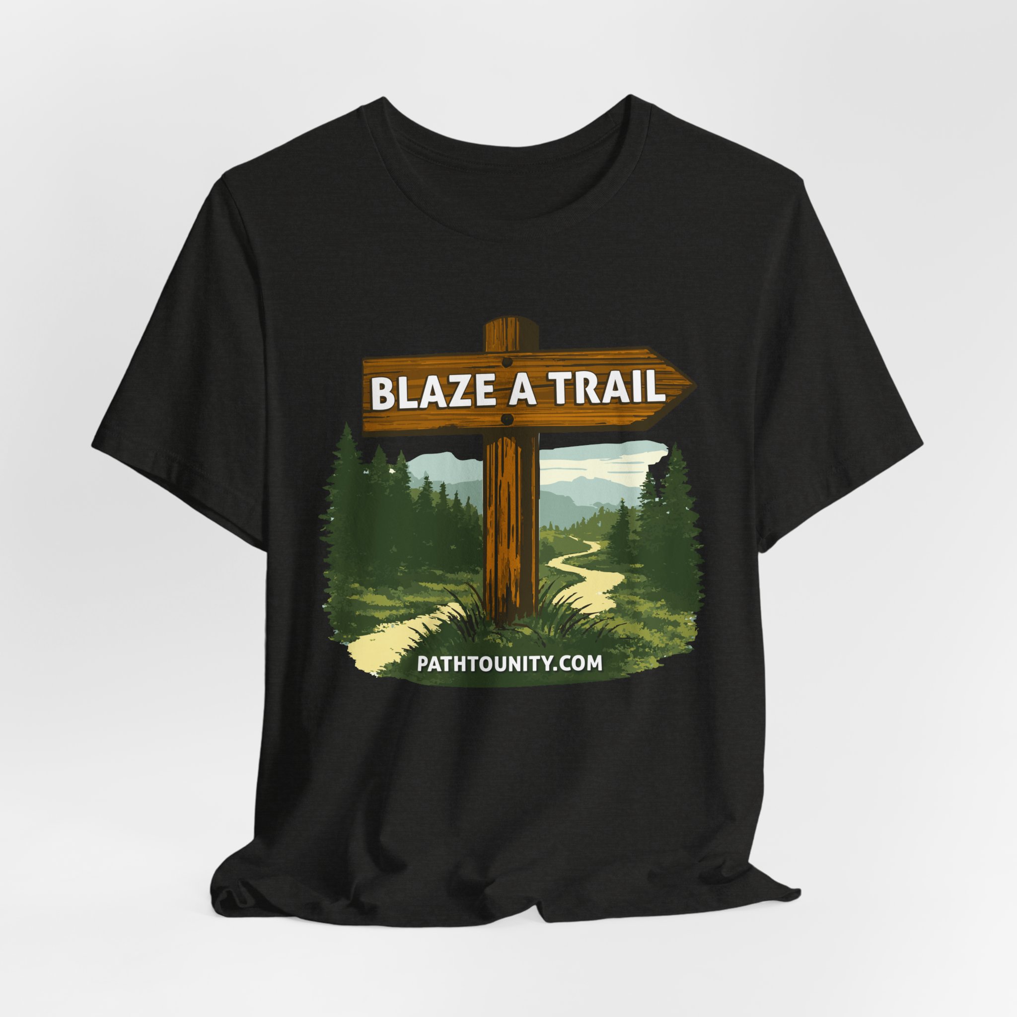 Path to Unity “Blaze a Trail” Trail Sign Tee - Image 17