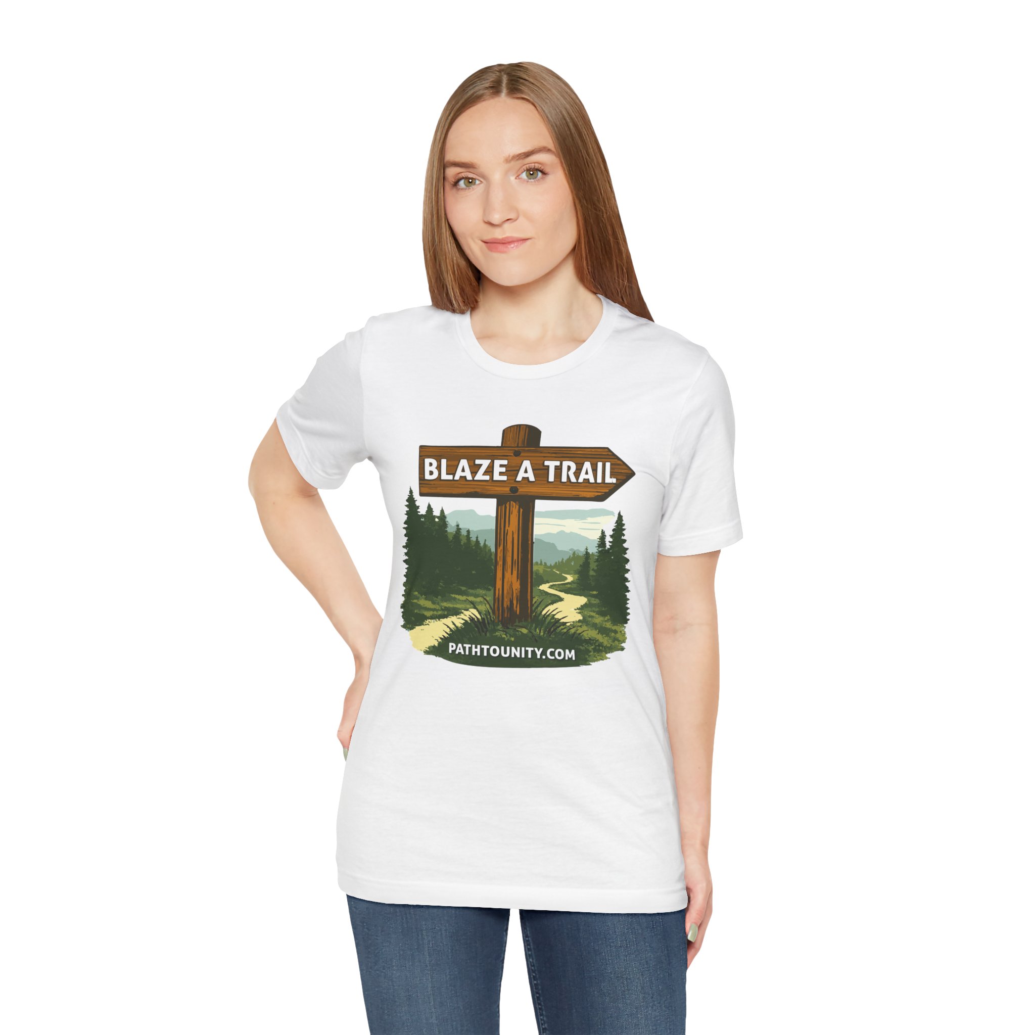 Path to Unity “Blaze a Trail” Trail Sign Tee - Image 4