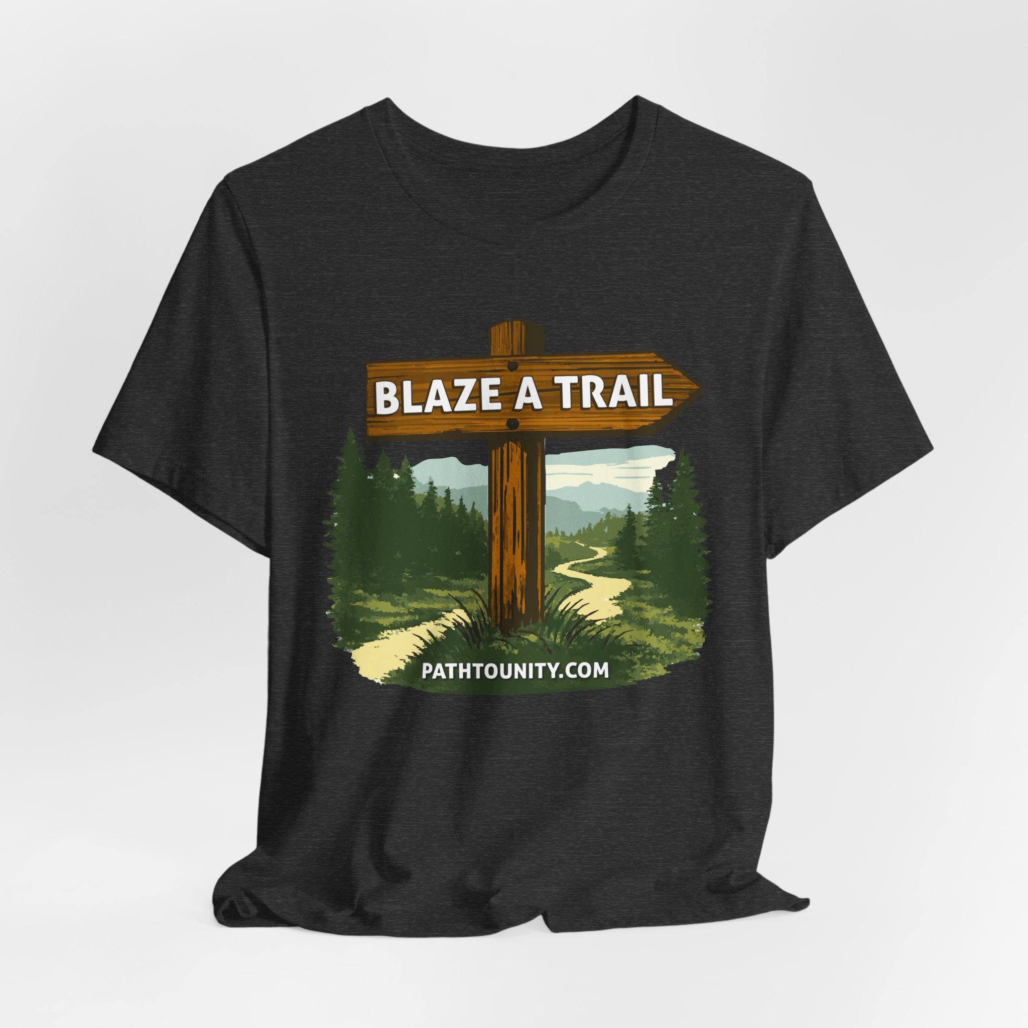 Path to Unity “Blaze a Trail” Trail Sign Tee - Image 23