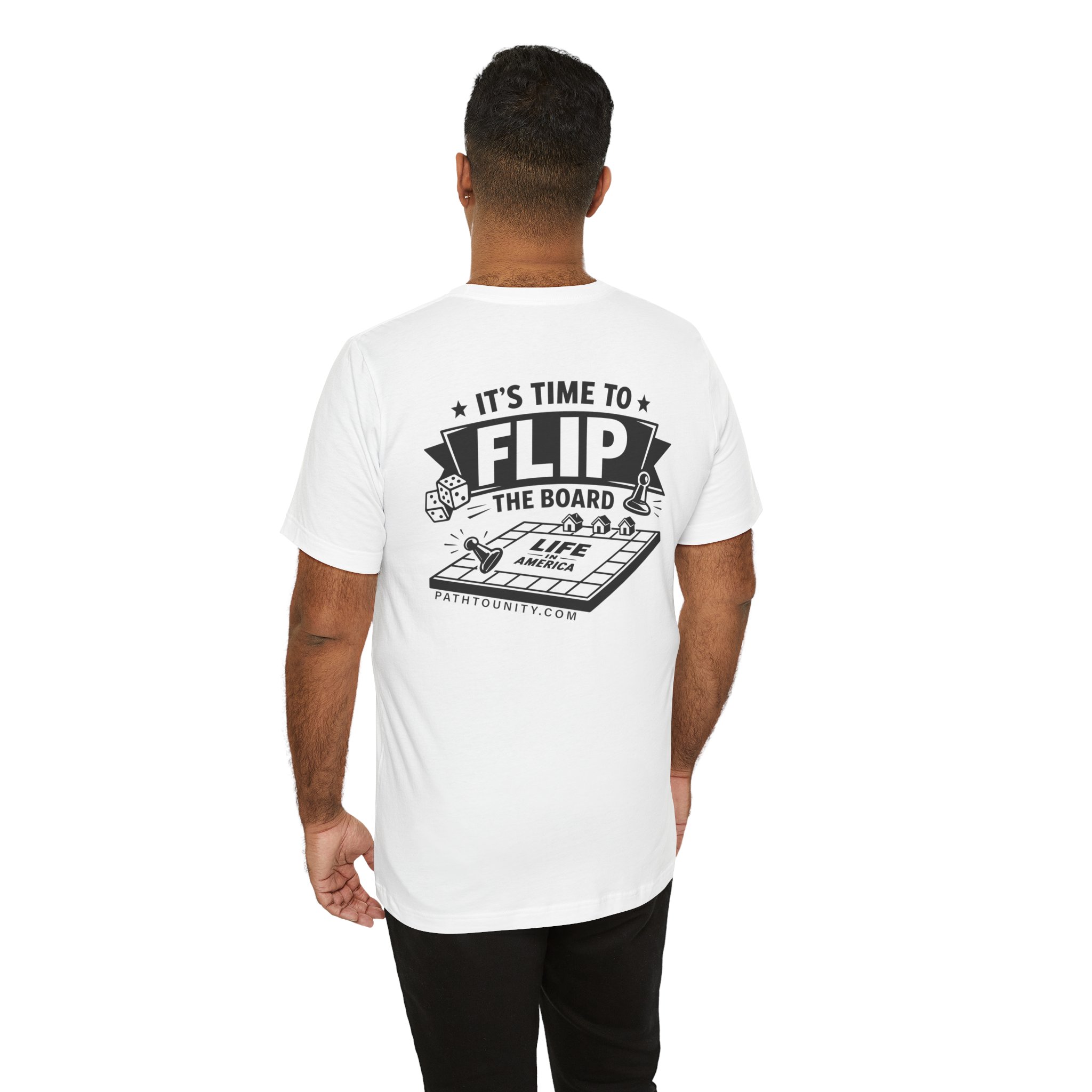 Path to Unity 'It’s Time to Flip the Board' Graphic T-Shirt - Image 15