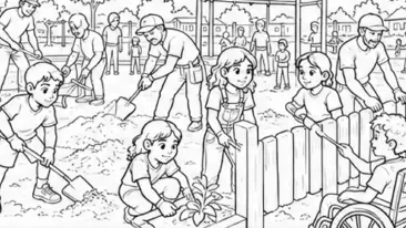 coloring books-3 The Town That Chose Together